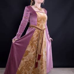 Robe Rose en velours