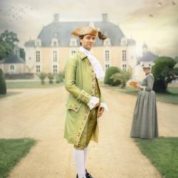 Costume 3 pi�ces brod� main