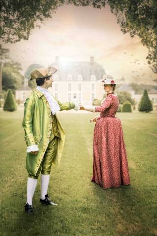 Robe � l'anglaise 18�me si�cle