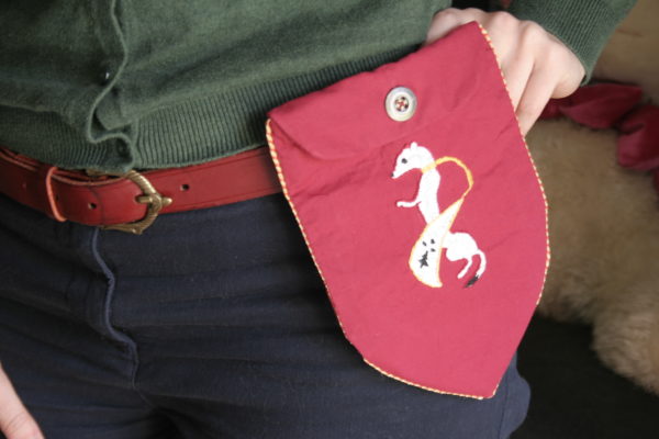 Sacoche hermine blanche