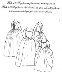 robe à l'anglaise patron